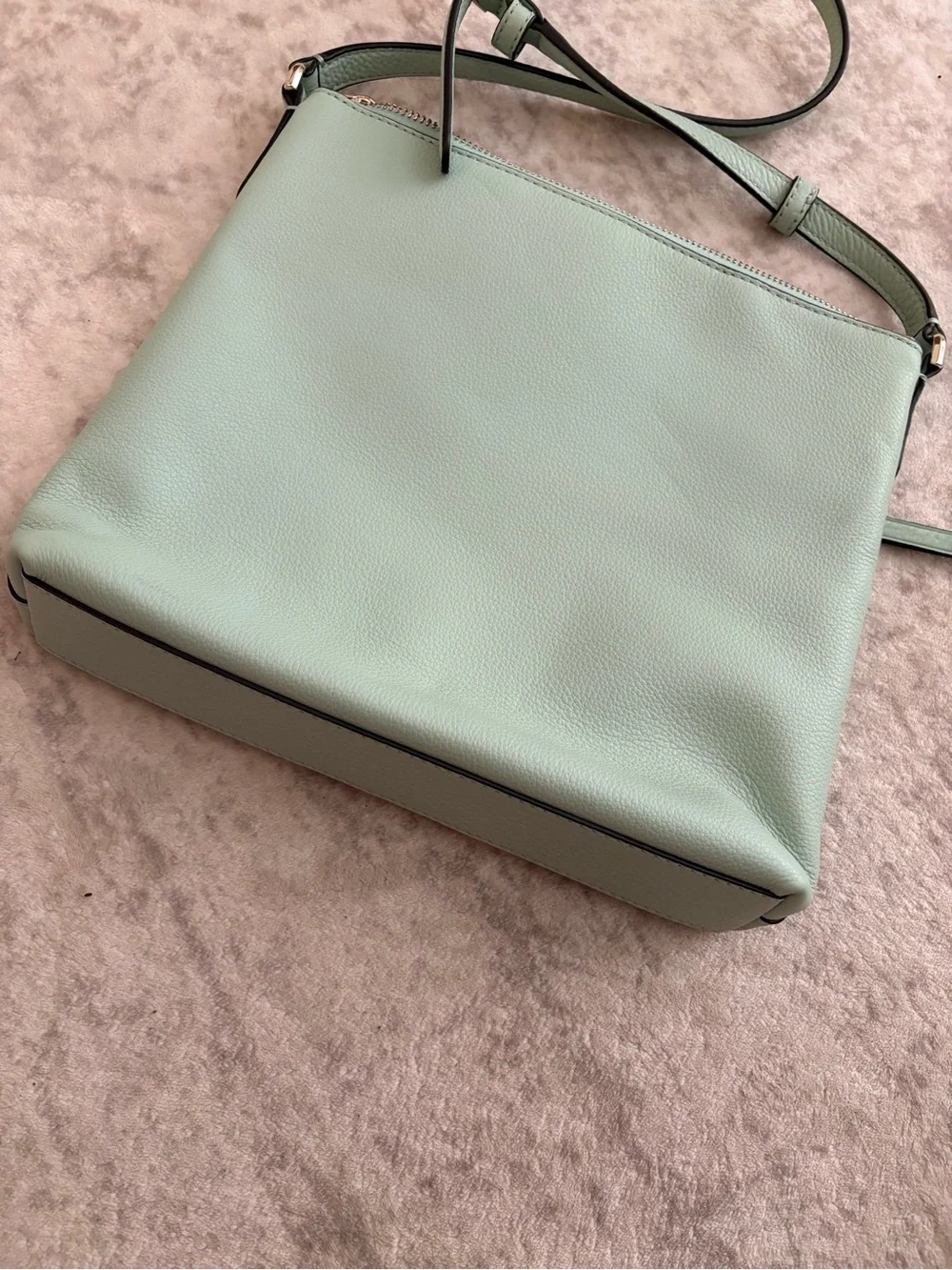 kate spade Mint Green Pebbled Leather Crossbody Bag
